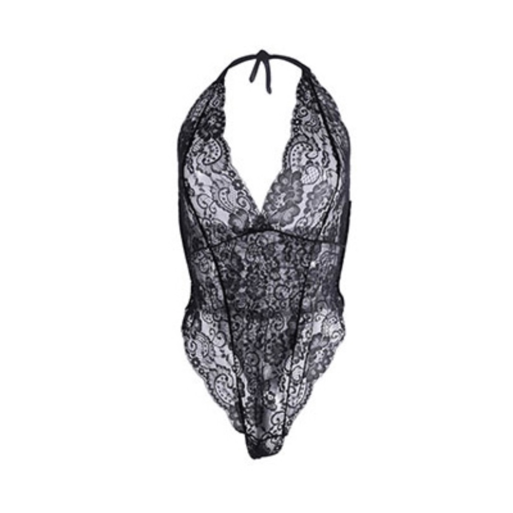 Sexy lingerie lace cheeky bodysuit/teddy in black - Picture 5 of 6